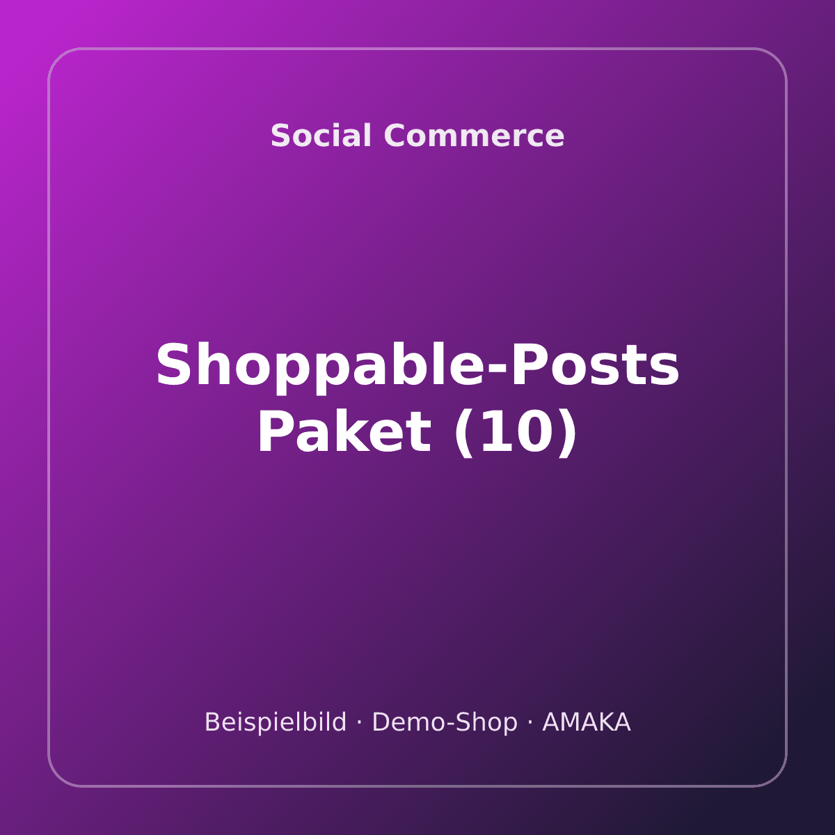 Shoppable-Posts Paket (10) – Bild 1