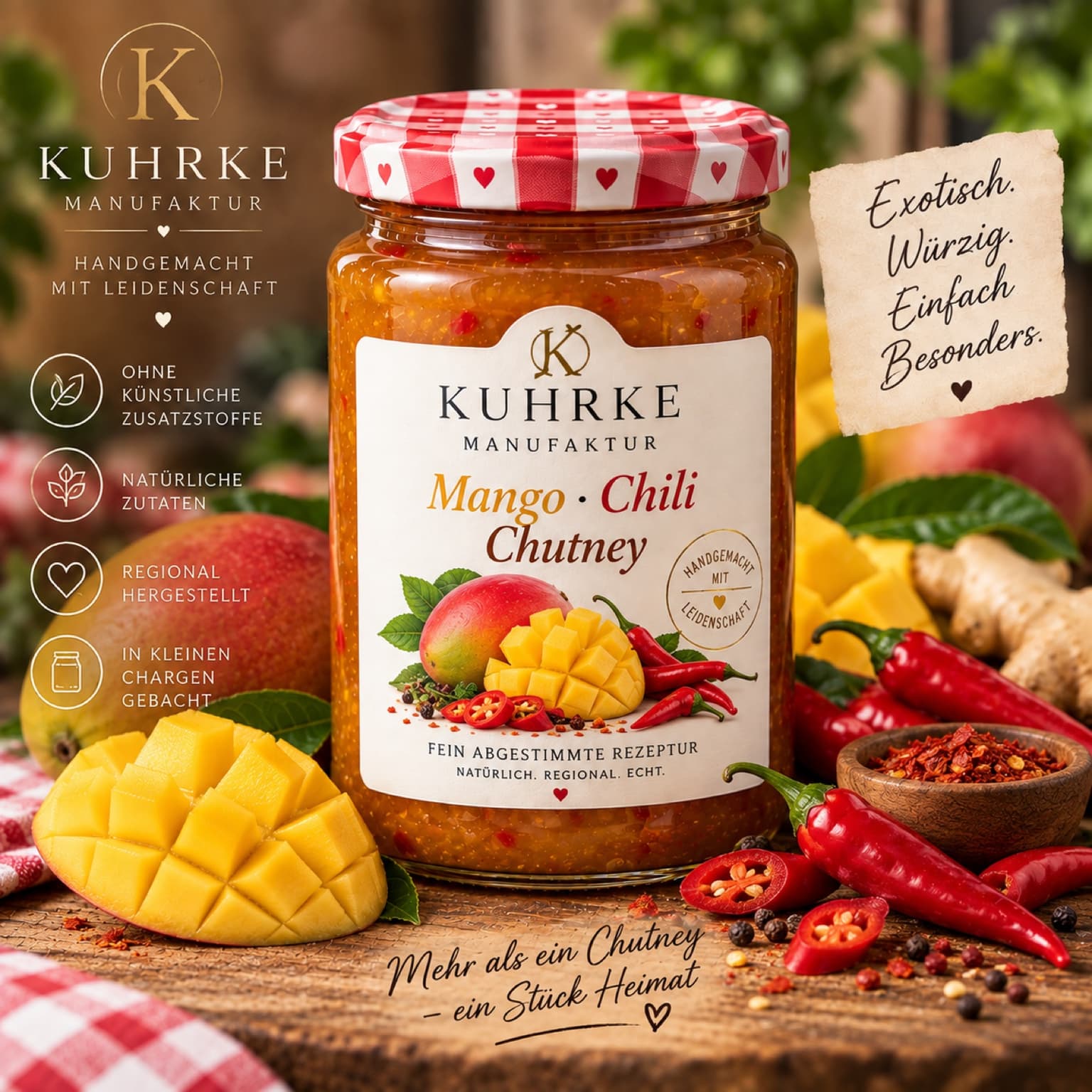 KUHRKE Manufaktur Mango-Chili-Chutney