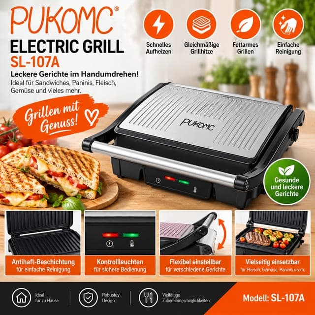 Pukomc Electric Grill Groß – Bild 1
