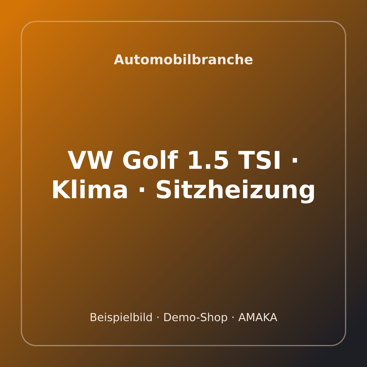 VW Golf 1.5 TSI · Klima · Sitzheizung – Bild 1
