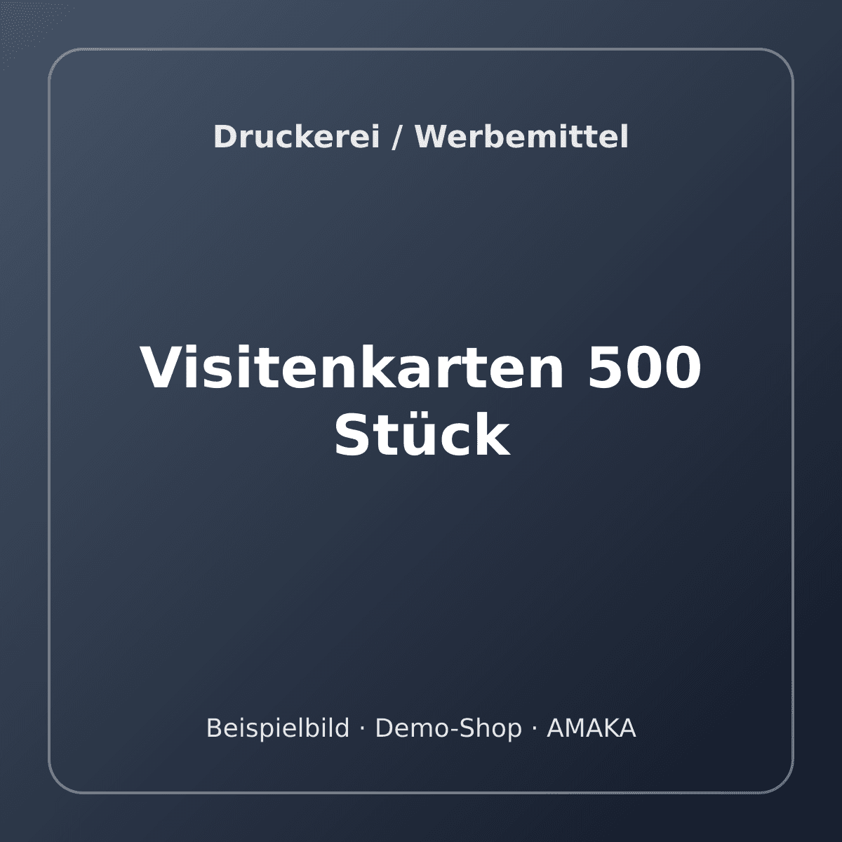 Visitenkarten 500 Stück – Bild 1