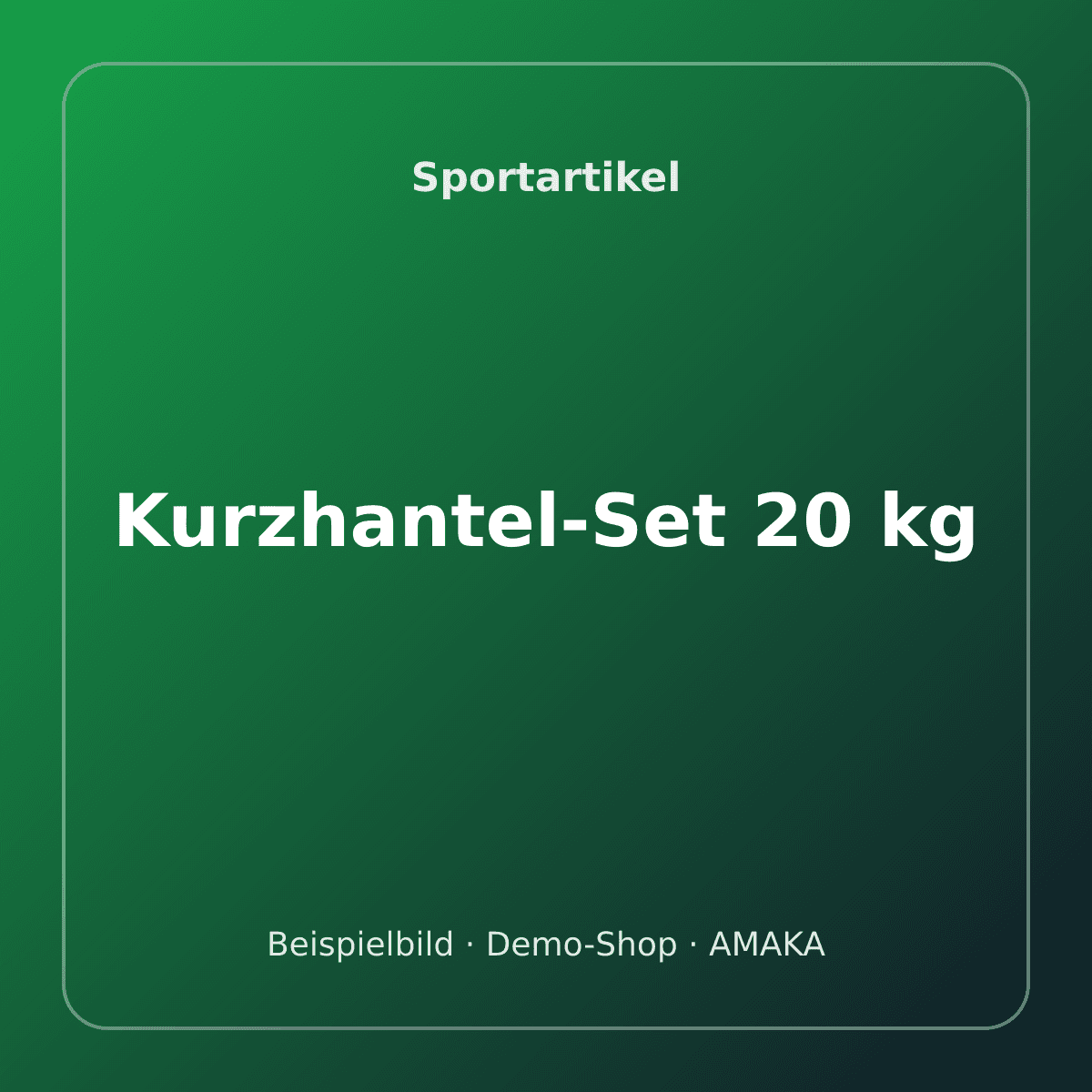 Kurzhantel-Set 20 kg – Bild 1