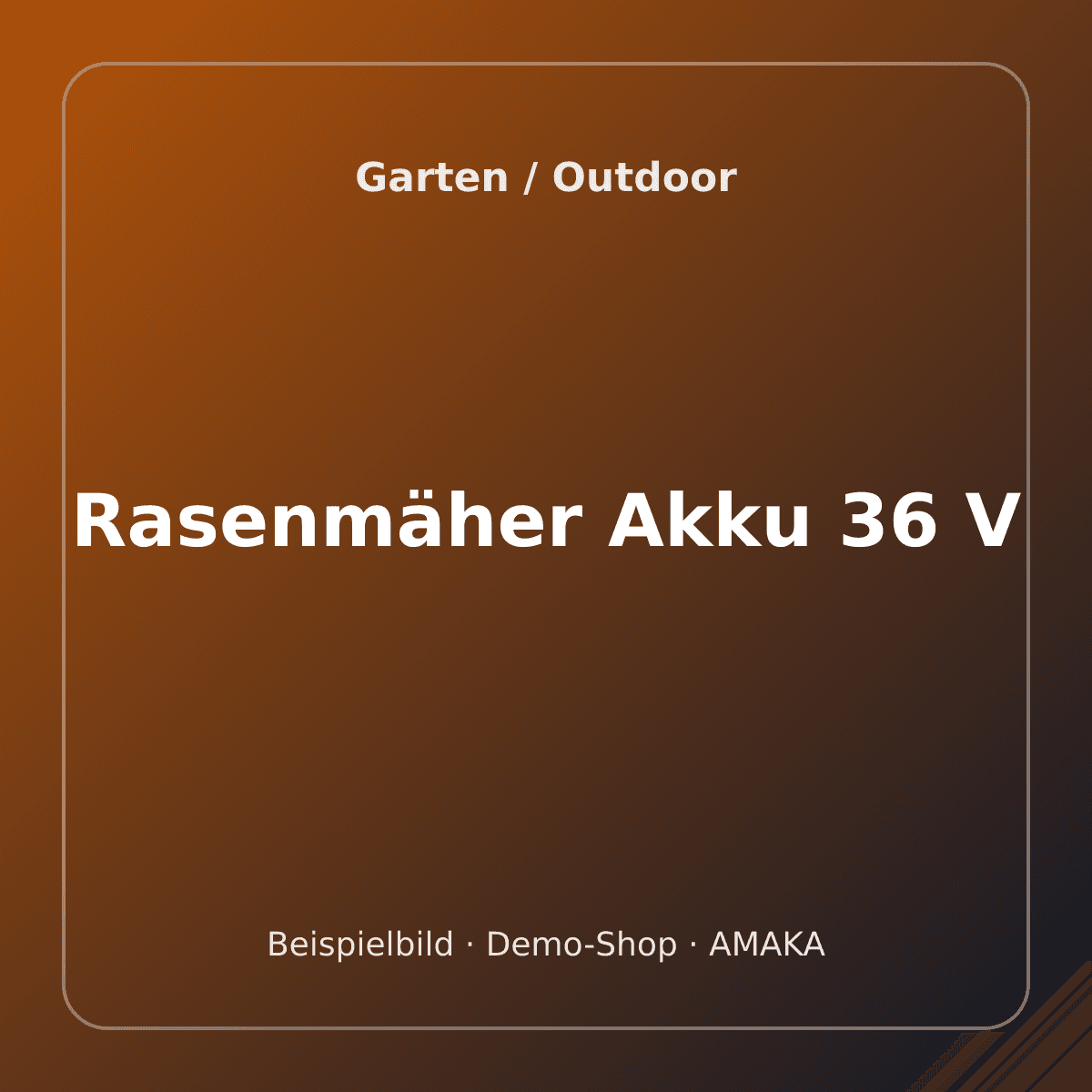 Rasenmäher Akku 36 V – Bild 1