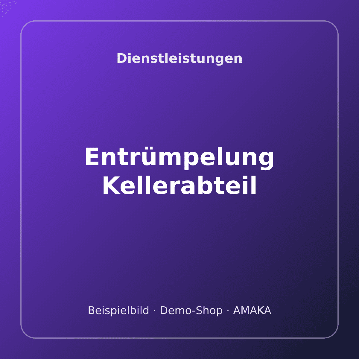 Entrümpelung Kellerabteil – Bild 1