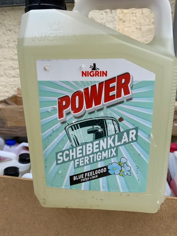 Nigrin Power Scheibenklar Fertigmix Blue Feelgood Fresh Linen 3L Sommer-Scheibenwaschmittel