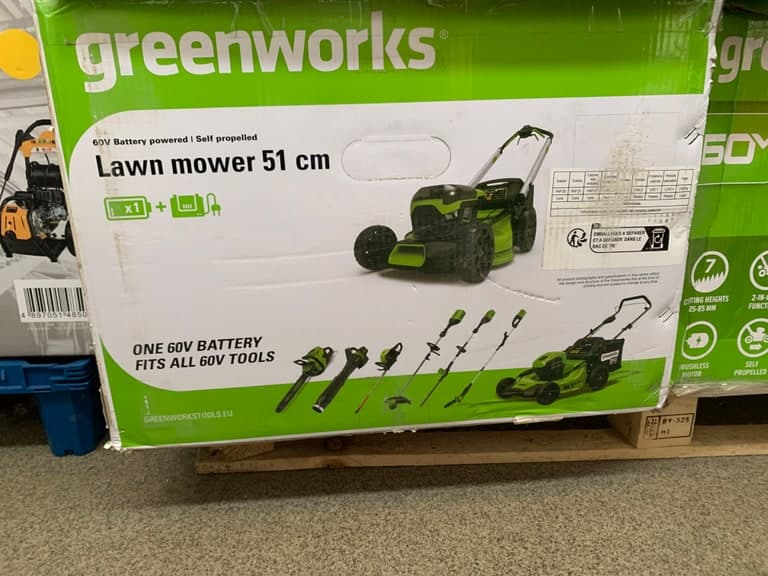 Greenworks 60V Akku-Rasenmäher 51 cm self-propelled (Antrieb, 2-in-1)