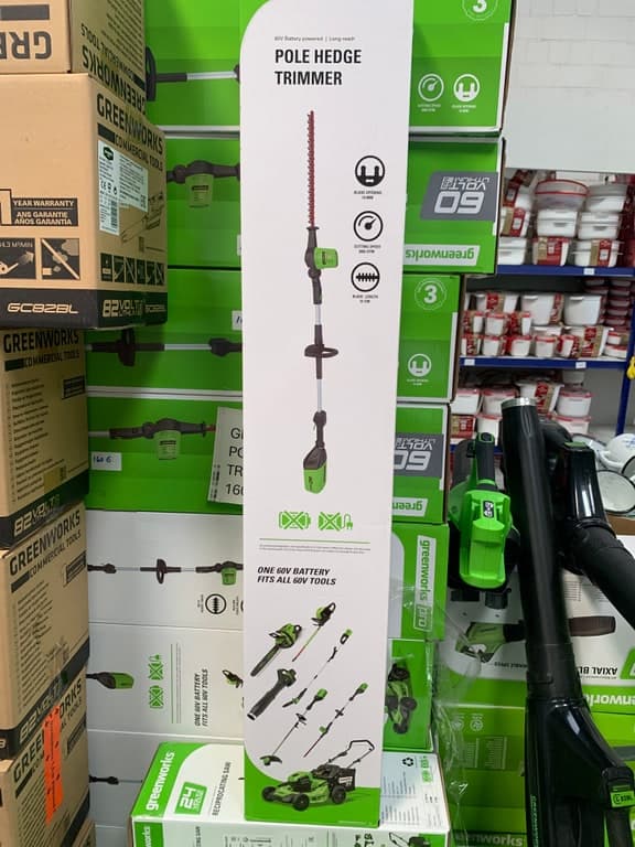 Greenworks Produkt SN GWA1110446 (Rückseite Etikett — bitte Vorderseite prüfen)