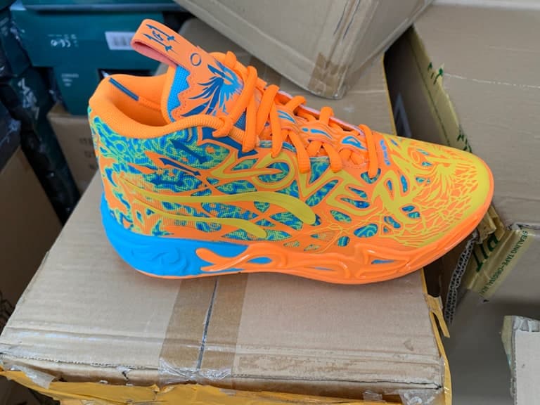 Skechers MB.04 Graffiti JR Bright Aqua-Heat Fire Kinder-Sneaker Gr. 37 (UK 4)