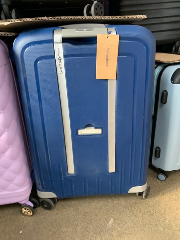 Samsonite S'Cure Hartschalen-Koffer royalblau 75cm Spinner (Premium-Reisekoffer)