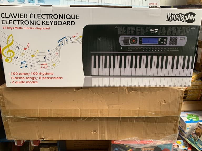 RockJam Lern-Keyboard mit 2 Guide Modes (Anfänger-Klavier mit Light-Up-Tasten)
