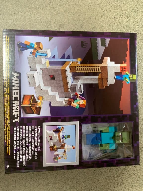 Minecraft Spielzeug-Figur/Set (lila-violett pixeliges Design, EAC + CE)
