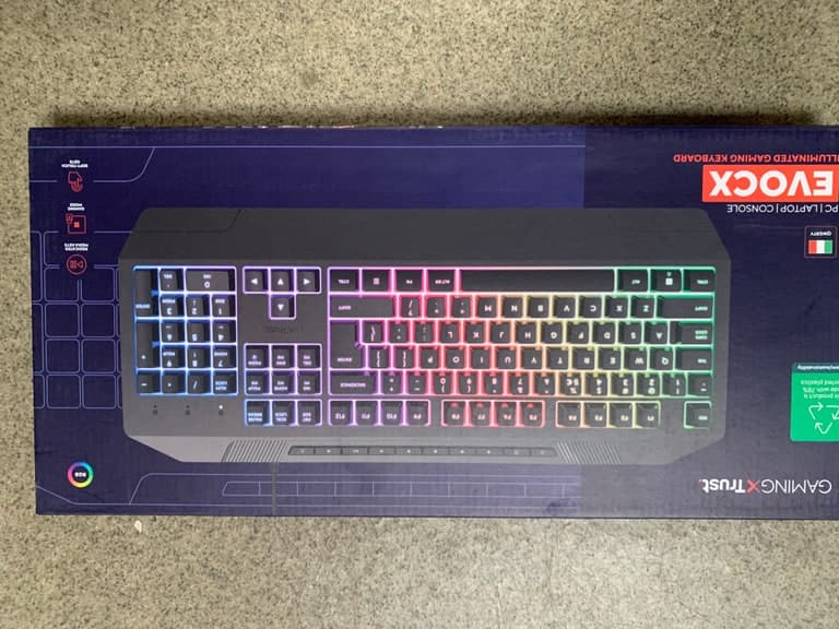 Trust GXT 836 Gaming-Tastatur (Item 24723, FSC-Karton, Made in China)