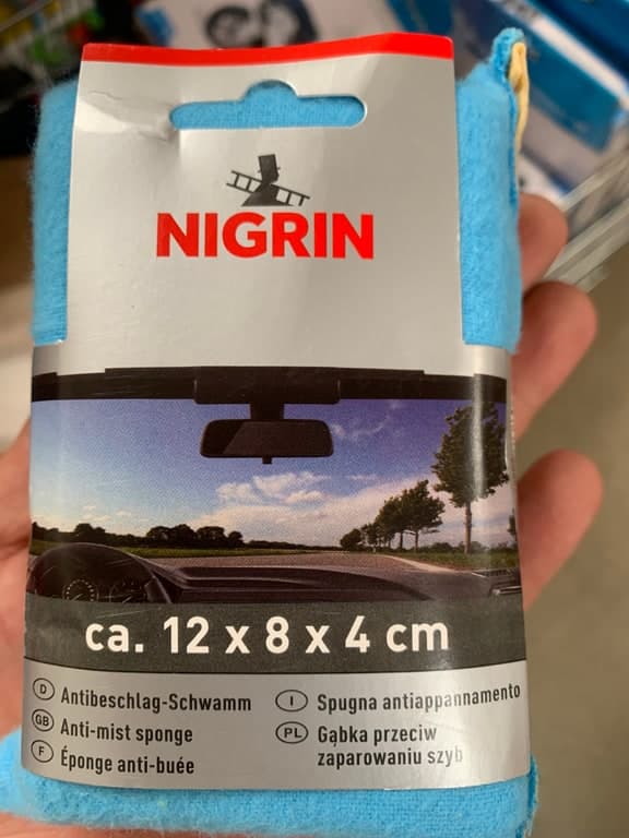 Nigrin Microfaser-Auto-Tuch gelb/türkis (Art. 73803 Charge 0822, 2-Lagen)