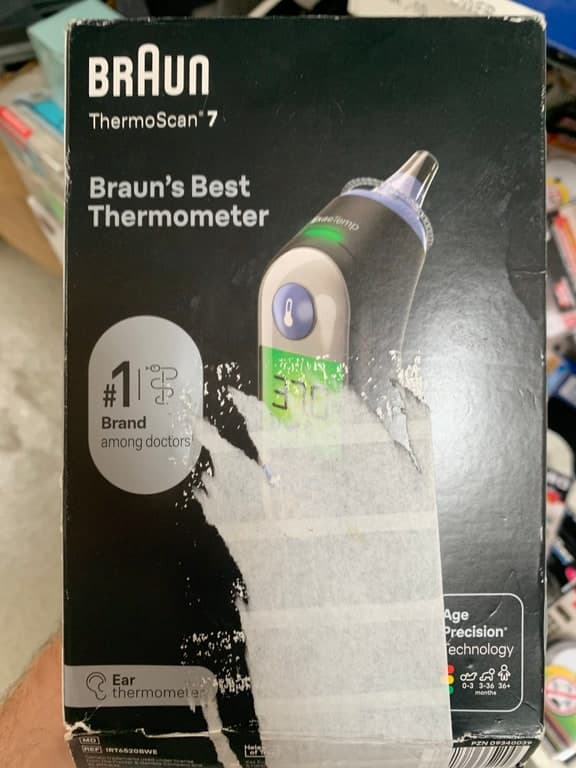 Braun ThermoScan 7 IRT6520BWE - Ohrenthermometer mit Age Precision