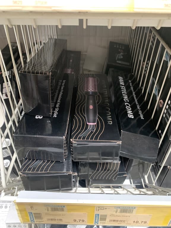 Thermische Haarbürste / Hot Air Brush WTDE-167 Black Gold (Amazon-Warehouse)
