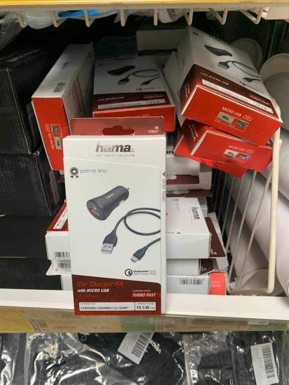 Hama Quick Charge KFZ-Ladegerät 12-24V Micro-USB – 1,5 m