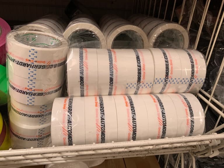 Custom-Print Paketklebeband GERHARDT-AUTOMOBILE.COM – Rollen-Sortiment
