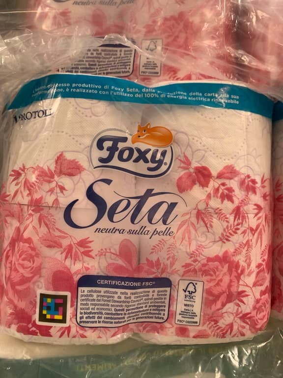 Foxy Seta italienisches Toilettenpapier - sanft zur Haut (FSC)