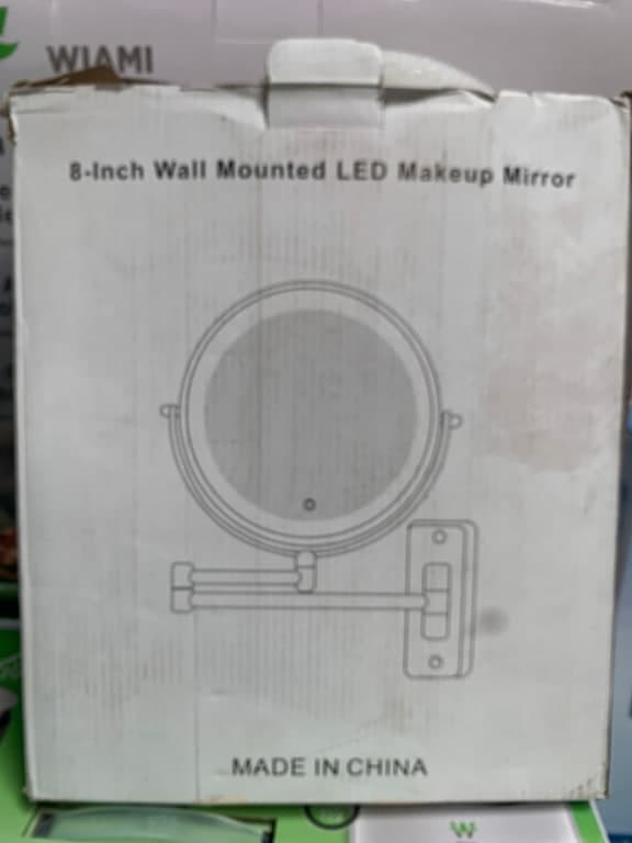 8-Zoll Wand-LED-Schminkspiegel – beleuchteter Make-up-Spiegel