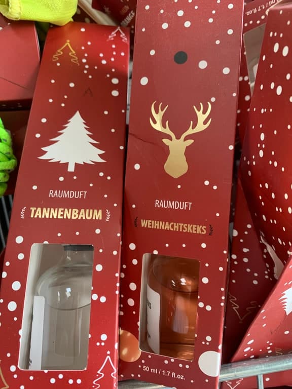 Weihnachts-Raumduft Tannenbaum 50ml mit Glasflasche & Diffuser (Schneeflocken-Design)