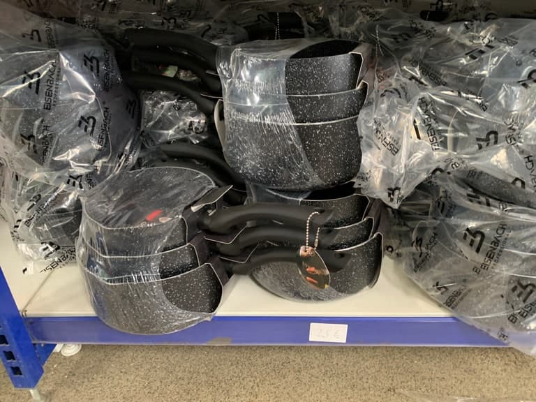 Eisenbach Granit-Marmor-Antihaft Topf-/Pfannen-Set (Sammelposten 25€/Stück)